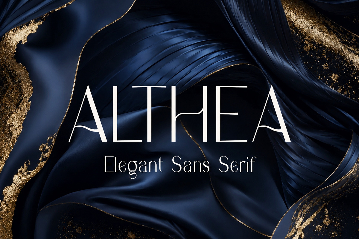 Althea - Elegant Sans Serif, a Sans Serif Font by HipFonts (Photo 1 of 7)