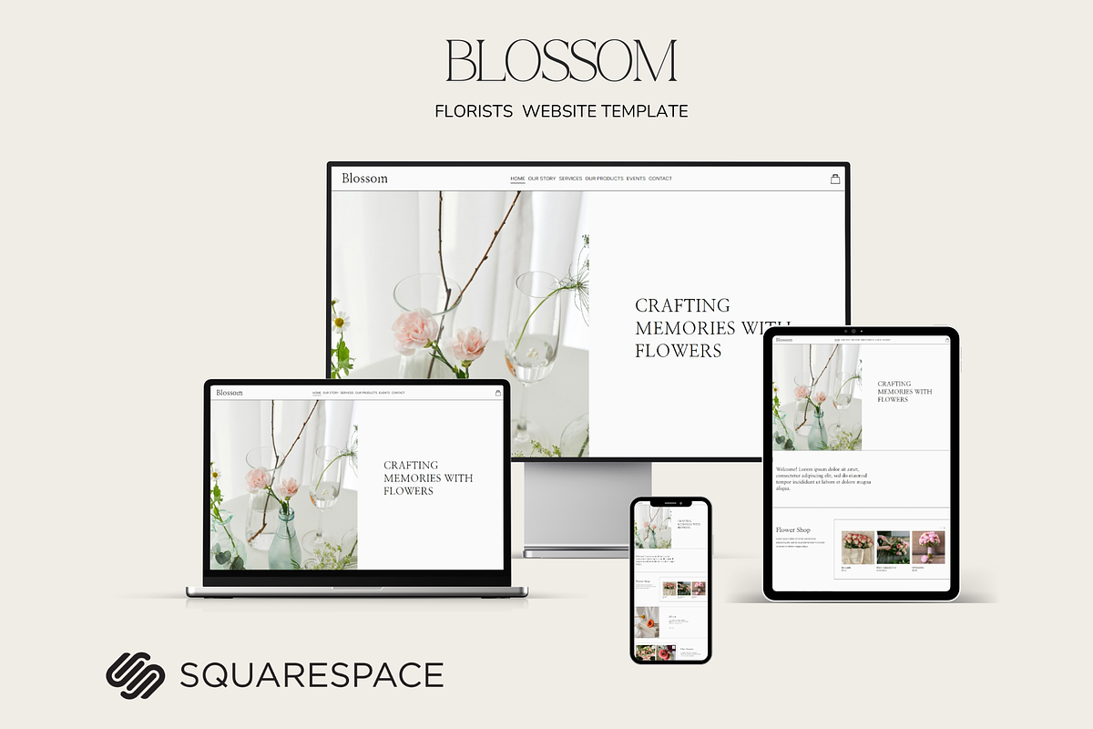 Blossom Squarespace 7.1 Template, a Squarespace Template by Beliveart (Photo 2 of 5)