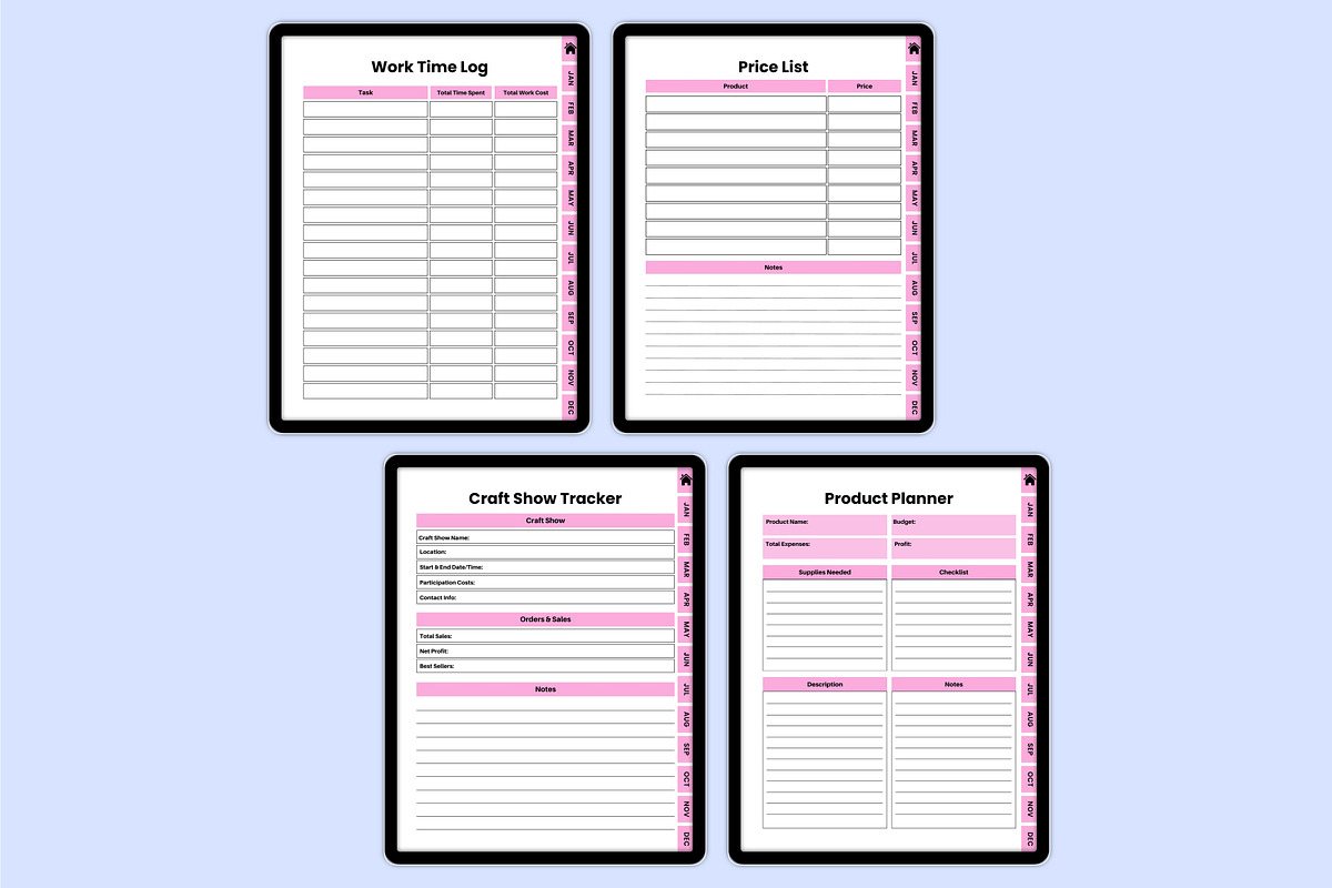 Digital 2026 Craft Business Bundle, a Stationery Template by Shumaya (Photo 4 of 4)