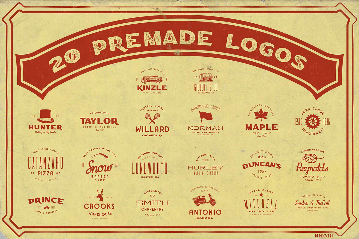 The Retro Brand Font Bundle, a Sans Serif Font by Bart Wesolek (Photo 14 of 14)