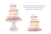 Wedding Cake Watercolor Clip art, an Illustration by Emerald & Ivy Studios (Thumbnail 3 of 4)