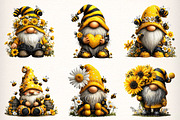Honey Bee Gnome Watercolor Clipart, an Illustration by Dream Creation (Thumbnail 4 of 7)