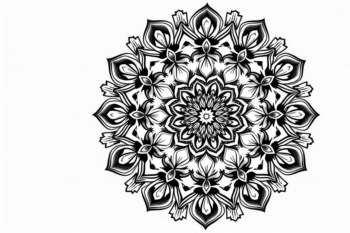 Mystic Mandala Flower Bundle, an Illustration by Creativeshirt (Photo 2 of 9)