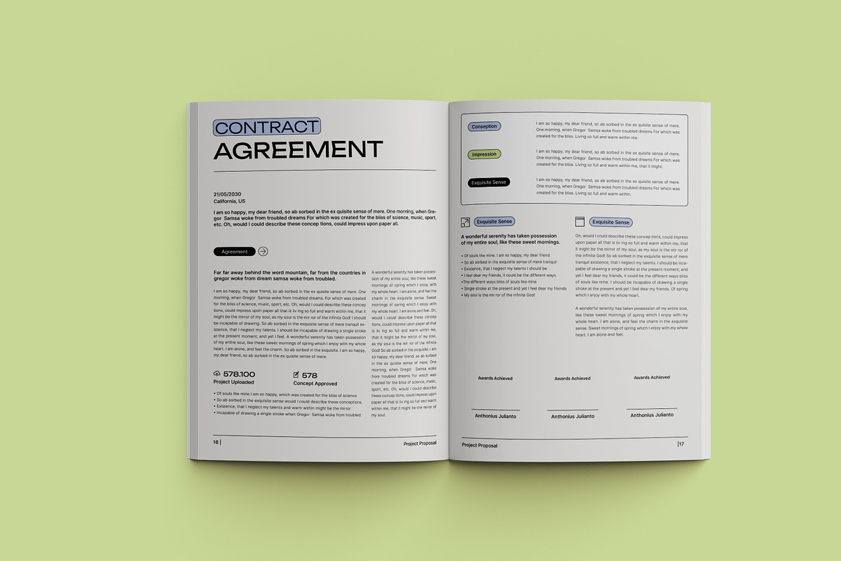 Black Corporate Project Proposal, a Stationery Template by Neermana (Photo 8 of 12)