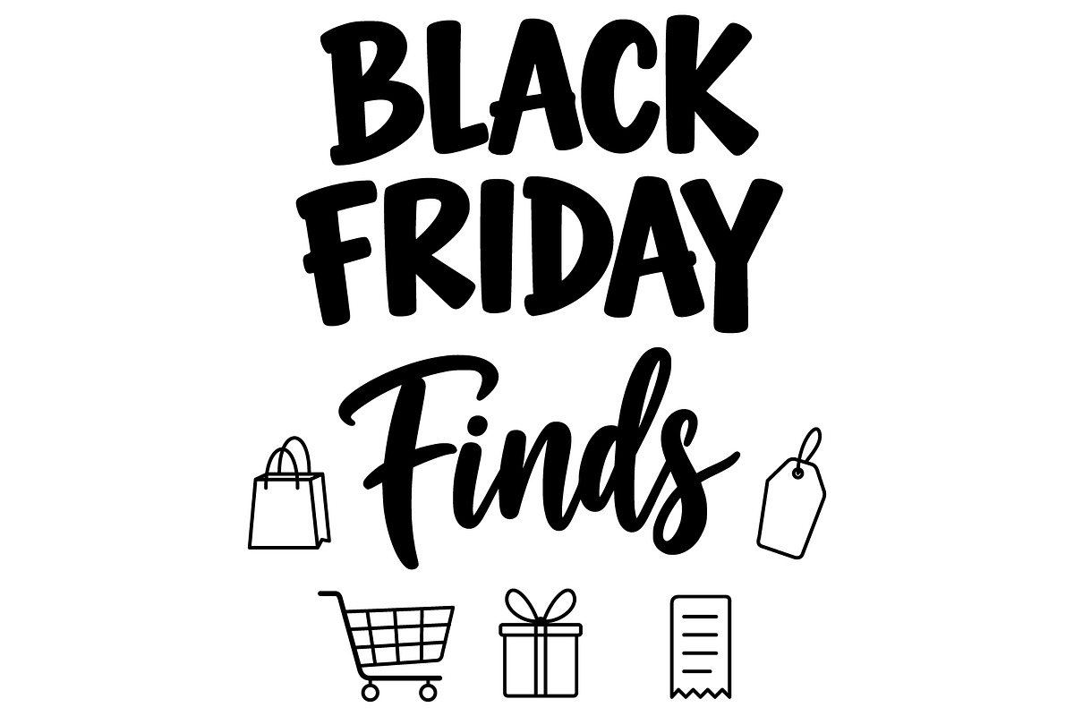 Black Friday Finds SVG, an Object Illustration by Ghagra (Photo 2 of 3)