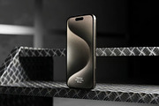 iPhone 15 Pro with Titanium Mockup, an iPhone Mockup by zippypixelstudio (Thumbnail 4 of 5)