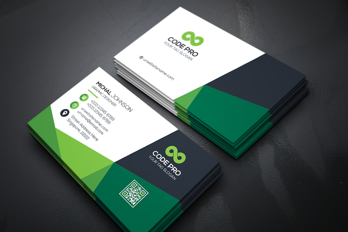 Business Cards 2 in 1, a Business Card Template by Genereux Art (Photo 5 of 8)