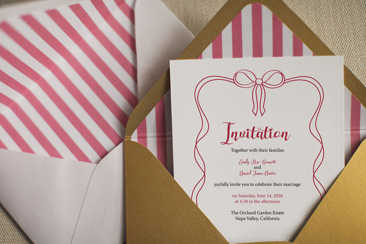 Coquette pink bows Vector collection, a Decorative Illustration by NataKa (Photo 5 of 9)
