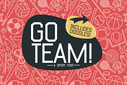 Go Team with Doodles, a Sans Serif Font by Kitaleigh (Thumbnail 1 of 3)