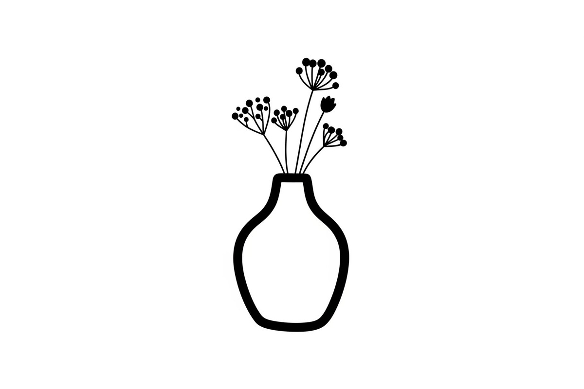 Flower Vase Silhouette Vector Bundle, an Illustration by Designs_River (Photo 13 of 51)