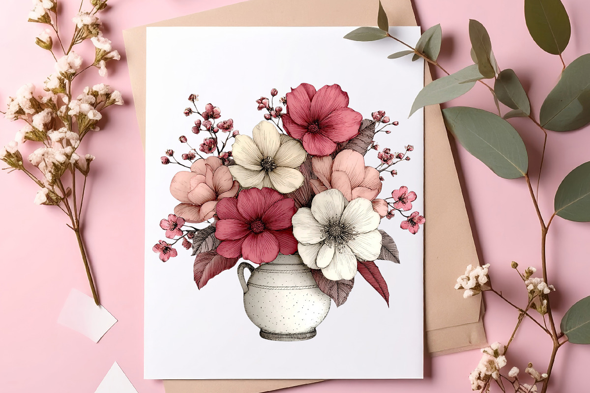 Spring Flowers Clipart Bundle, a Transportation Illustration by SinaCreation (Photo 6 of 7)