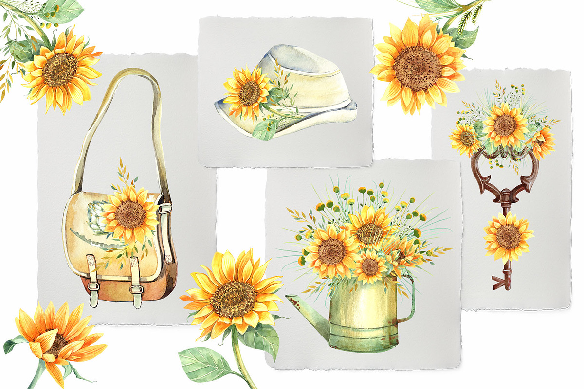 Sunflowers, an Illustration by JennyColorArt (Photo 3 of 13)