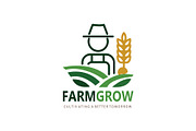 FarmGrow Agriculture Logo Template, a Branding & Logo Template by SANB (Thumbnail 1 of 3)