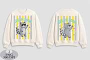 Striped See Ya Soon Funny Raccoon P, an Illustration by Daily.Designs (Thumbnail 2 of 5)
