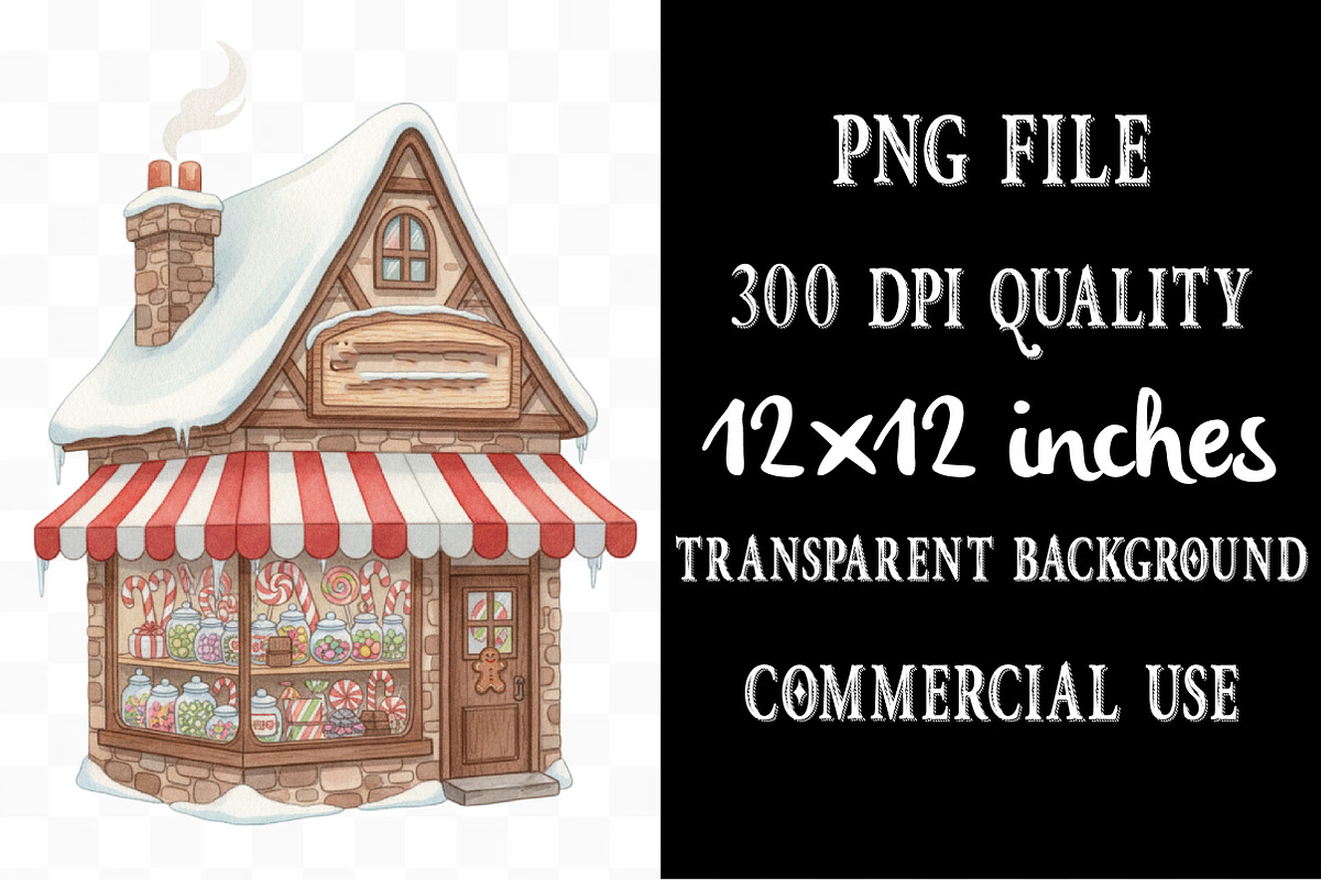 Christmas Store Sublimation Clipart, an Illustration by Designking (Photo 4 of 5)