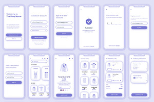 Claymorphism UI template for mobile