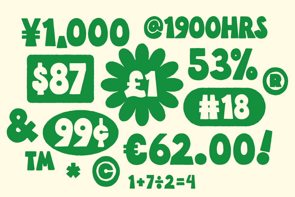 Very Font Family - Handmade Retro, a Sans Serif Font by Studio Funshop by Kelli (Photo 16 of 21)