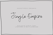 Jingle Empire, a Handwritten Font by Alexander Tiunov (Thumbnail 1 of 8)