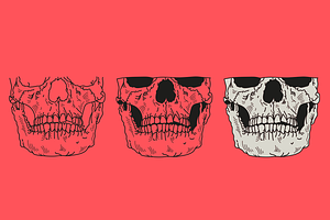 Skull FaceMask Vector Illustration