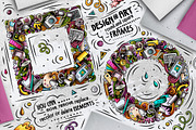 Design & Art Cartoon Doodle Big Pack, a Decorative Illustration by BALABOLKA (Thumbnail 6 of 10)