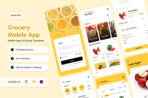 Grocery Delivery App UI Kit, an App Template by twinstd