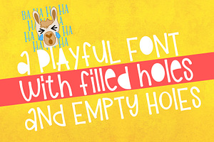 Girl Llama - Font Duo With Extras