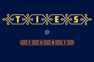 TIES | Display Tribal Banner Font