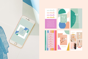 Playful Instagram Template Bundle