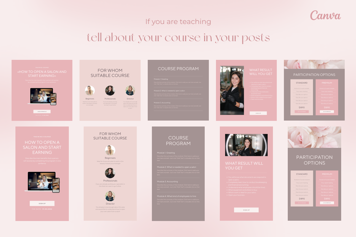 Beauty & coaching Instagram template, a Social Media Template by Make It Yours Lab. (Photo 17 of 20)