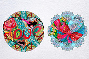 Hearts zentangle 2, a Decorative Illustration by Watercolor fantasy (Thumbnail 7 of 8)