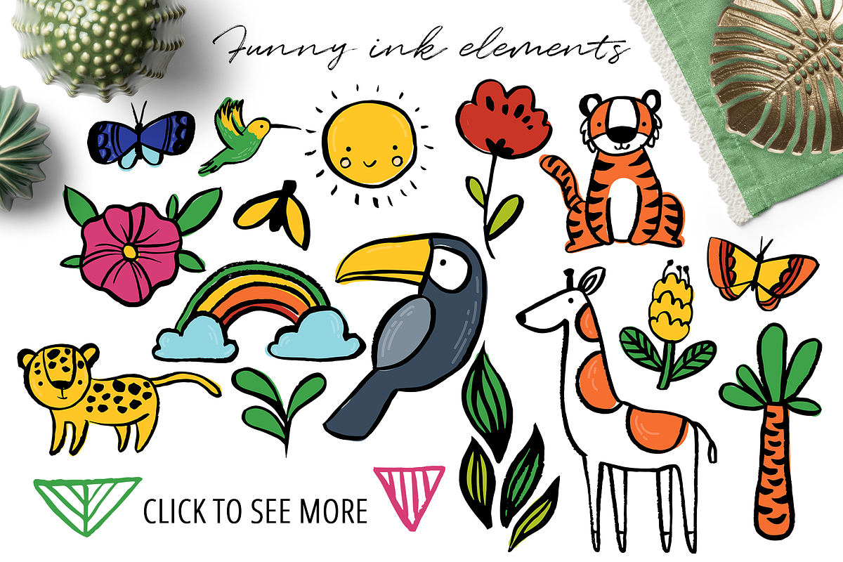 Tropical ink design creator, an Object Graphic by Beauty Drops (Photo 2 of 7)