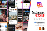 Instagram Screens Templates Bundle, a Social Media Template by karnofff (Thumbnail 1 of 26)