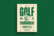 Retro Trendy Golf Tournament Flyer, a Flyer Template by Guuver (Thumbnail 1 of 3)