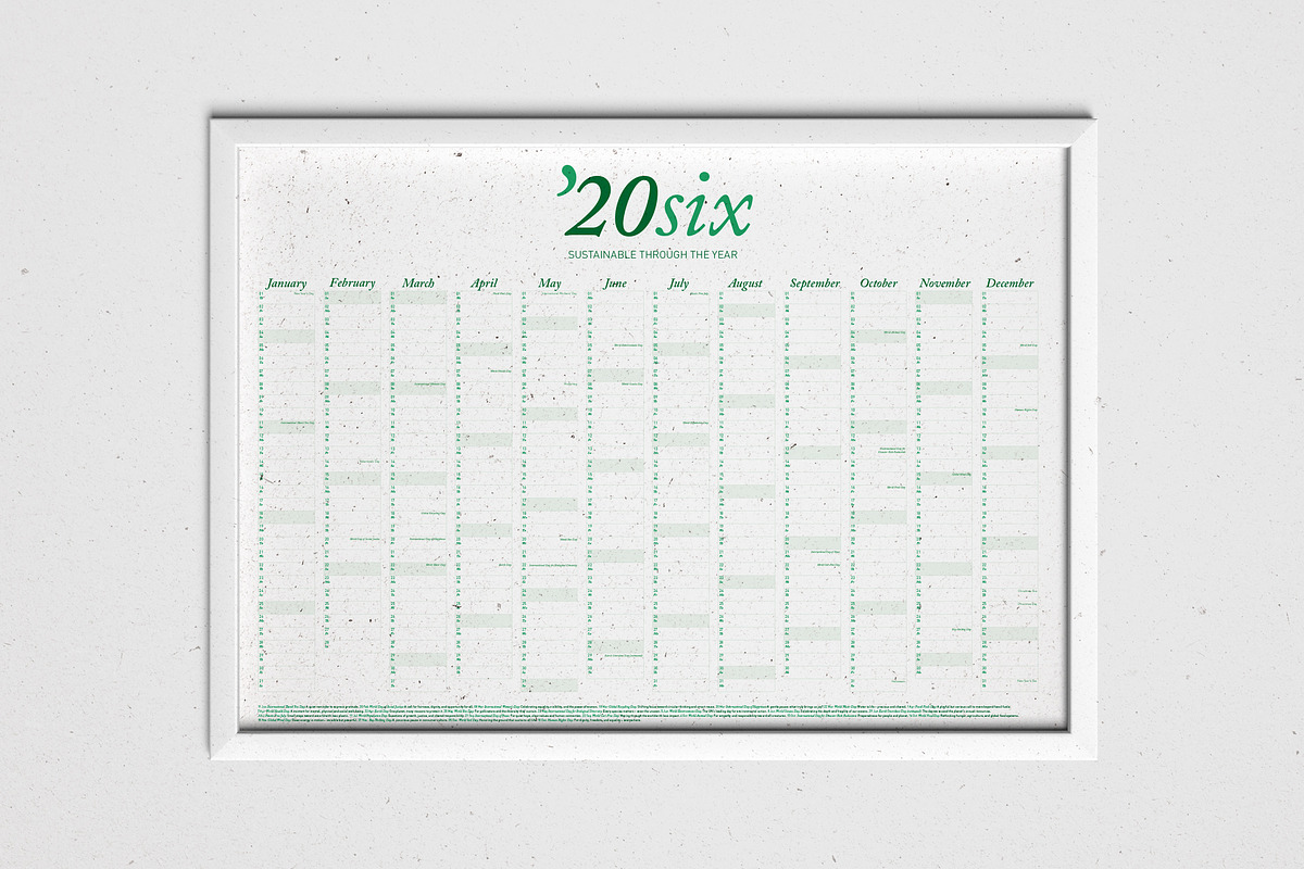 2026 Eco Wall Calendar: Forest Haze preview 5