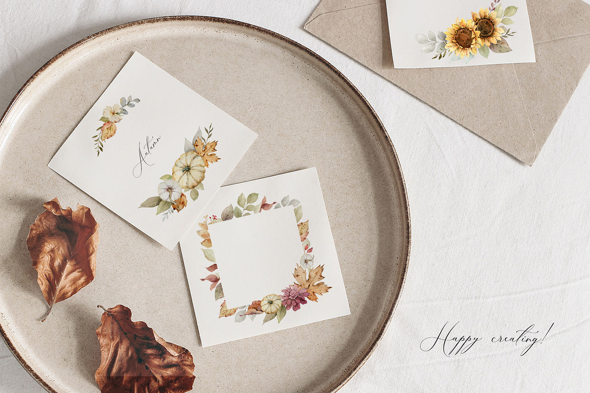 Autumn Time 2. Watercolor collection, a Decorative Illustration by Elena Medvedeva (Photo 11 of 14)