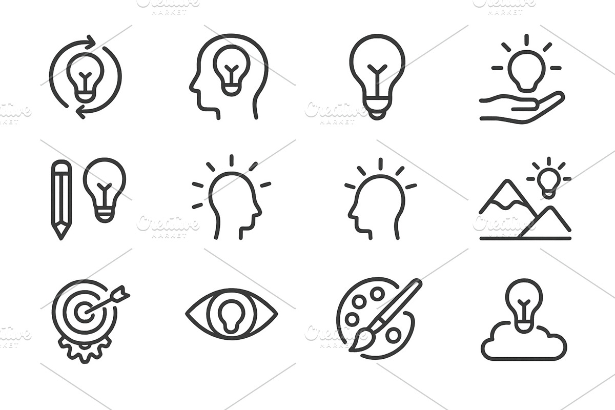 Creative concepts with light bulb, an Illustration by ZinetroN