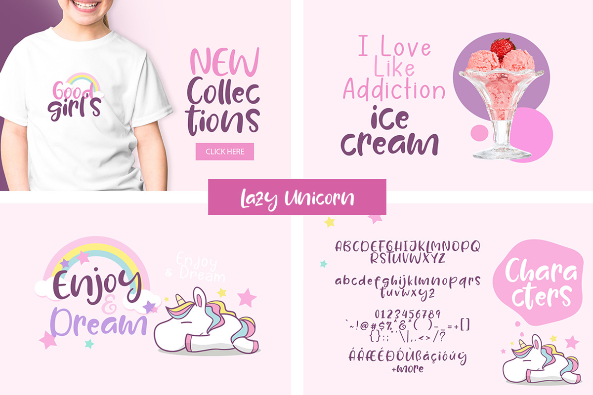 The Unicorn Dream Bundle, a Script Font by khurasan (Photo 11 of 15)