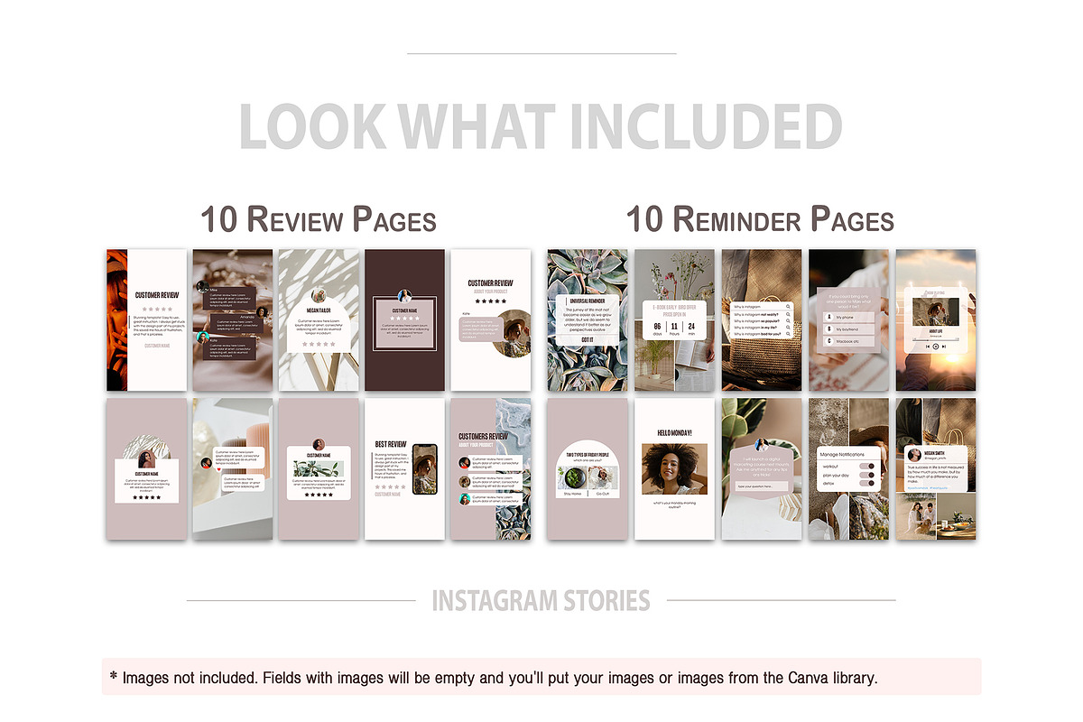 Neutral Social Media Pack Canva
