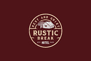vintage retro rustic hotel logo, a Branding & Logo Template by Atlantis X Nurman Arbai (Thumbnail 2 of 2)