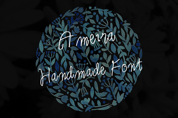 Ameira hand drawn font preview 6