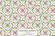 romantic folk tile pattern, a Pattern Graphic by Pink Studio Art (Thumbnail 1 of 4)