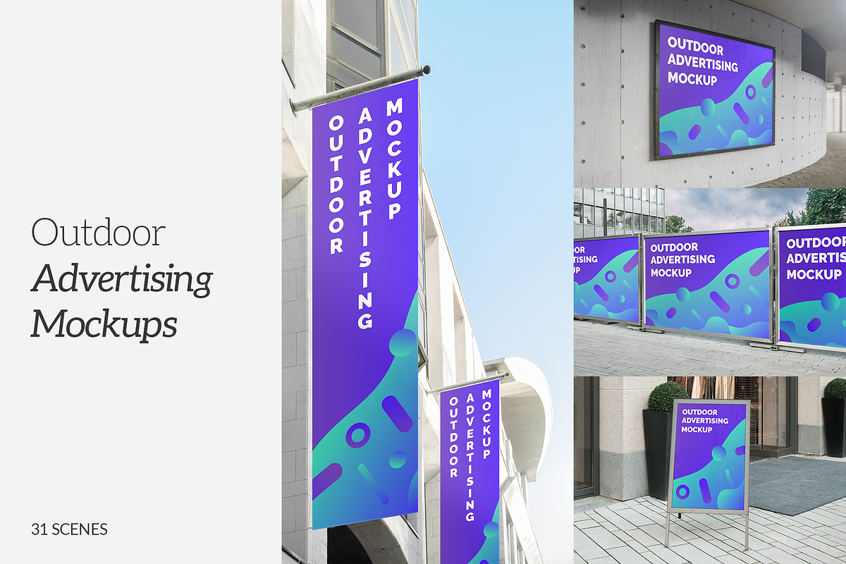 Outdoor Advertising Mockups, an Advertising Mockup by Mint Mockups (Photo 1 of 8)