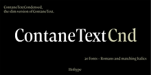 Contane Text Condensed