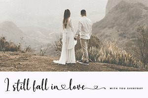 Juliet Love - Wedding Branding Font