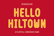 Hello Hiltown - Playfull Condensed, a Slab Serif Font by Good Java Studio (Thumbnail 1 of 9)