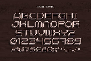 Wood Yard - Color Font