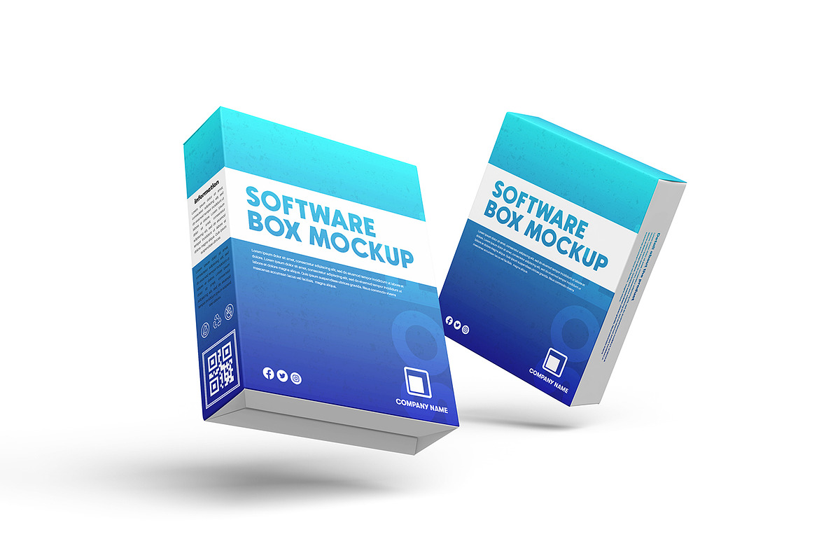 Software Box Mockup, a Packaging Mockup by Ram Studio LLC