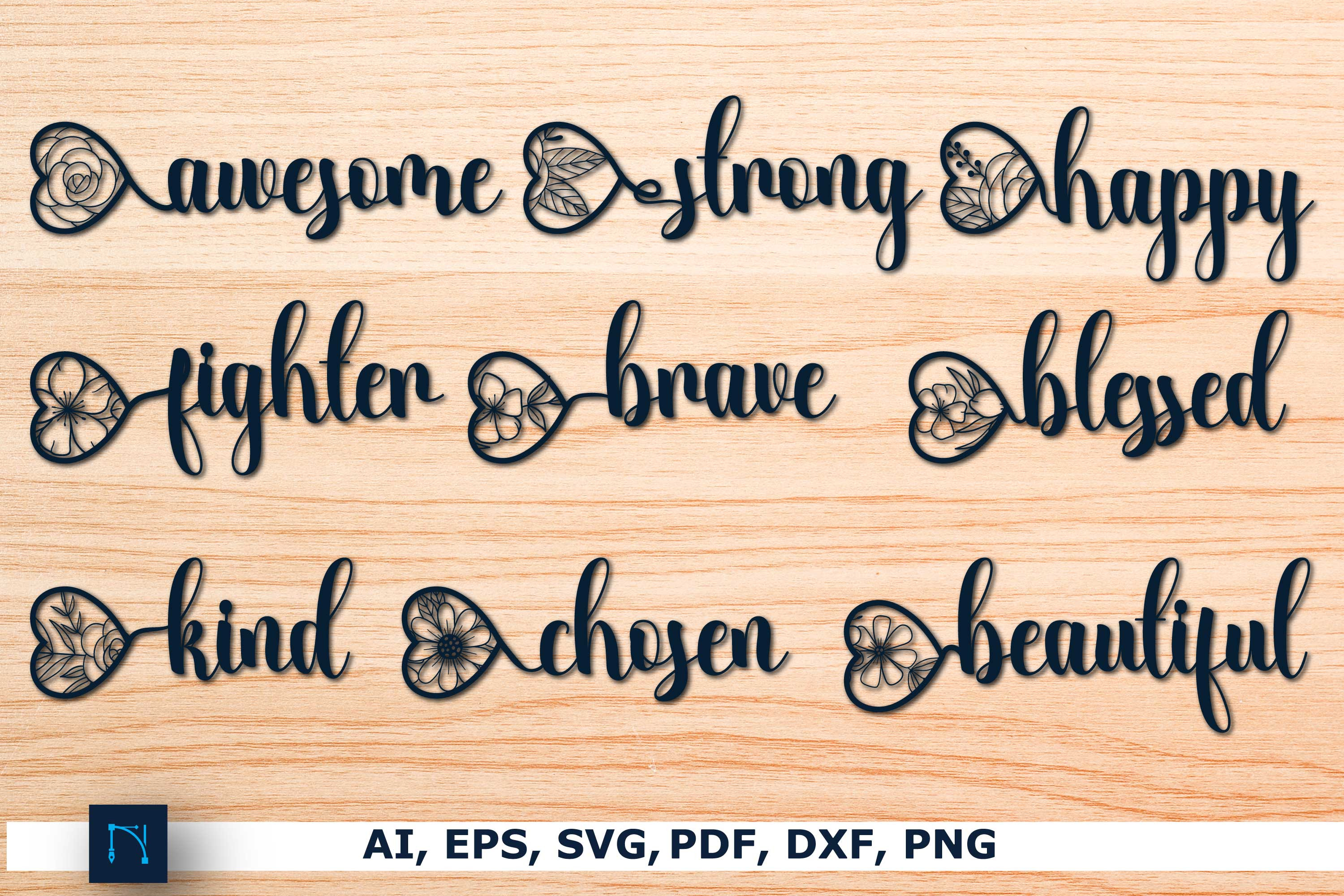 Inspirational Quote SVG Bundle, an Object Graphic by NGISED