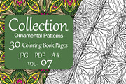 Patterns for coloring PDF,JPG vol-07, a Brochure Template by dnapslvsk (Thumbnail 1 of 6)