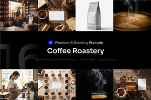 Coffee Roastery AI Prompt, a Food & Drink Photo by cidcud_graphic